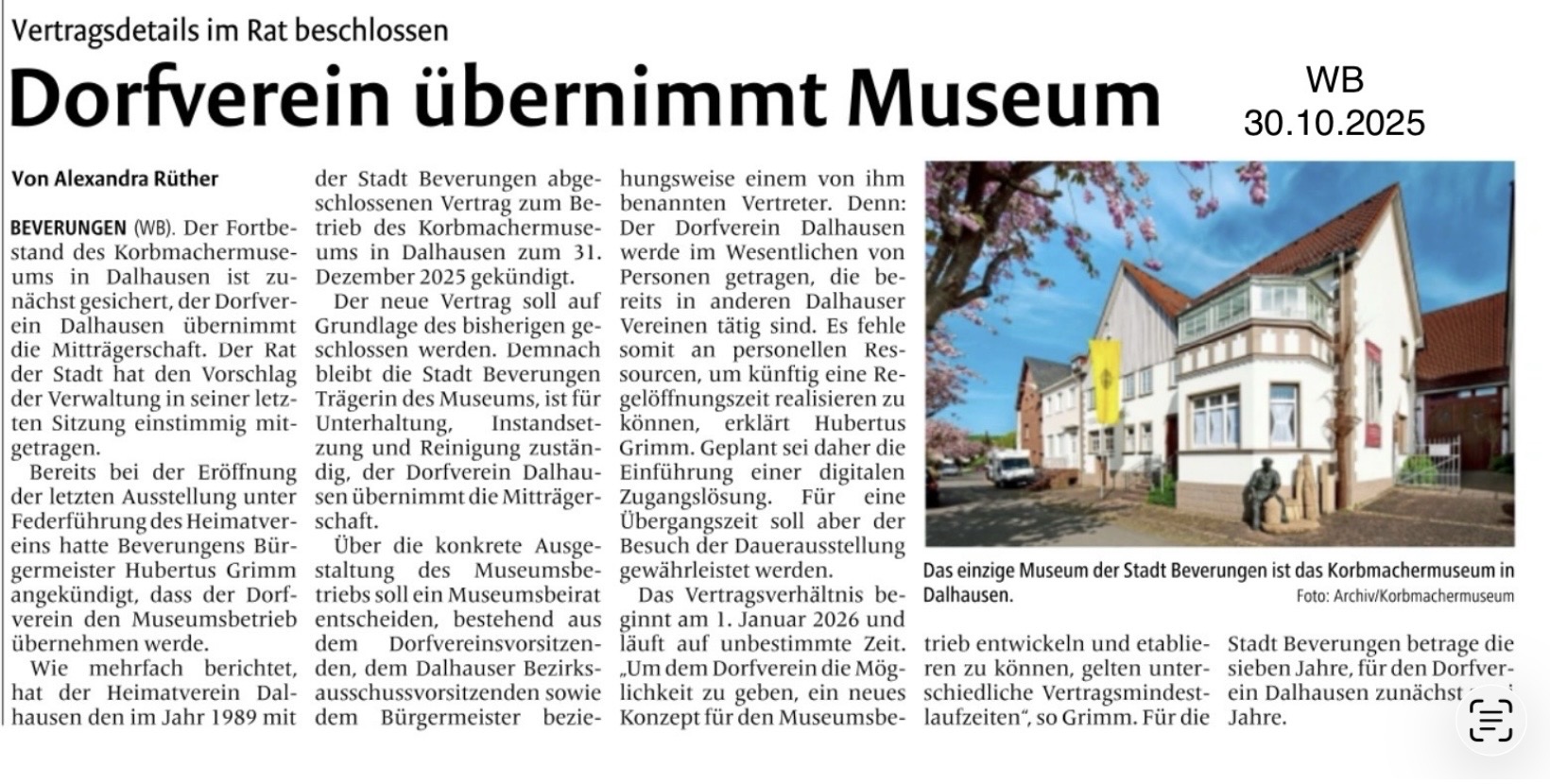 Dalhausen Dorfgeschichte - Kultur - Kunst